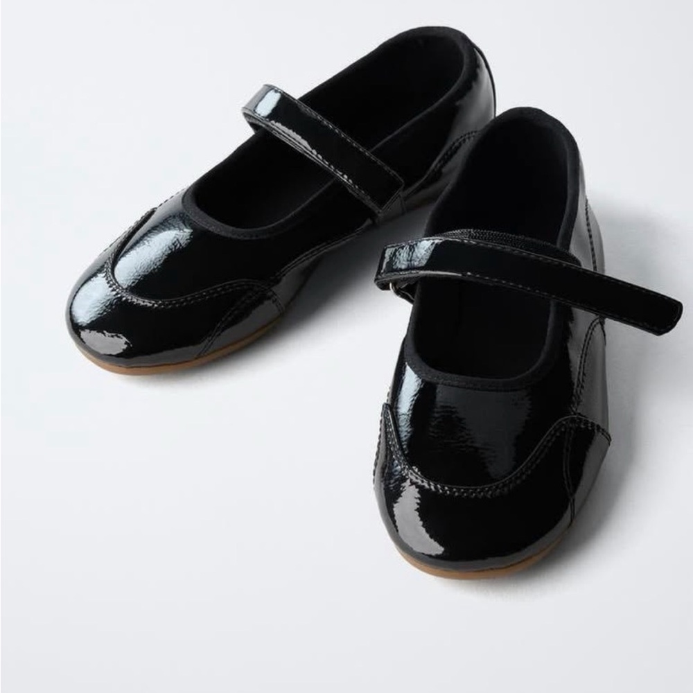 Zara Black Girls Patent Shoes
